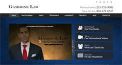 Desktop Screenshot of gambonelaw.com